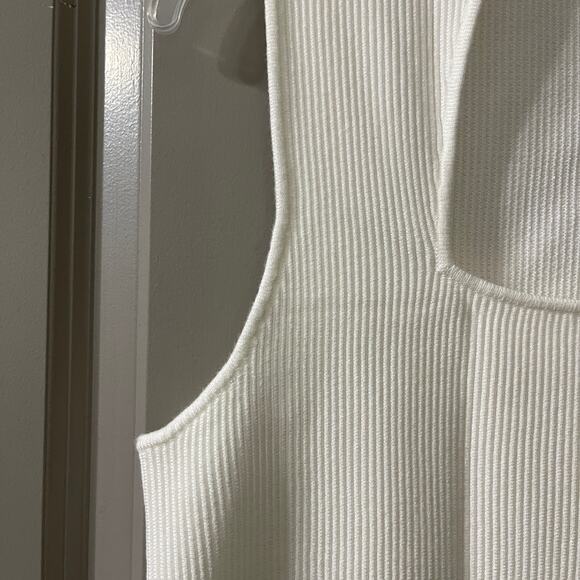 Pretty Cream Macy's Bar III Plus Ribbed Tank Top NWT Size 1X - Picture 7 of 9